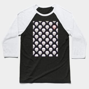 Skull patterns Baseball T-Shirt